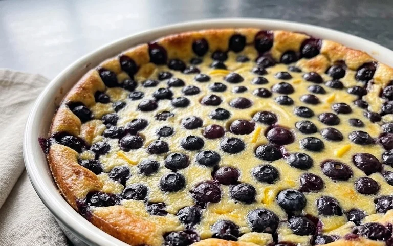 Lemon Blueberry Clafoutis