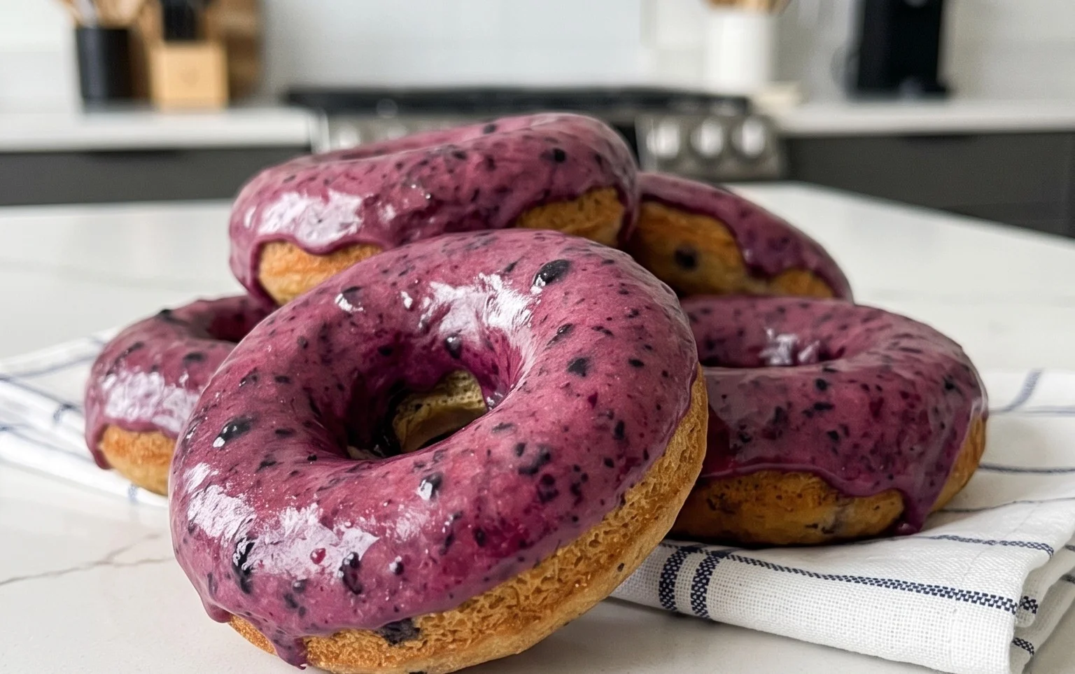 Wild Blueberry Cake Donuts