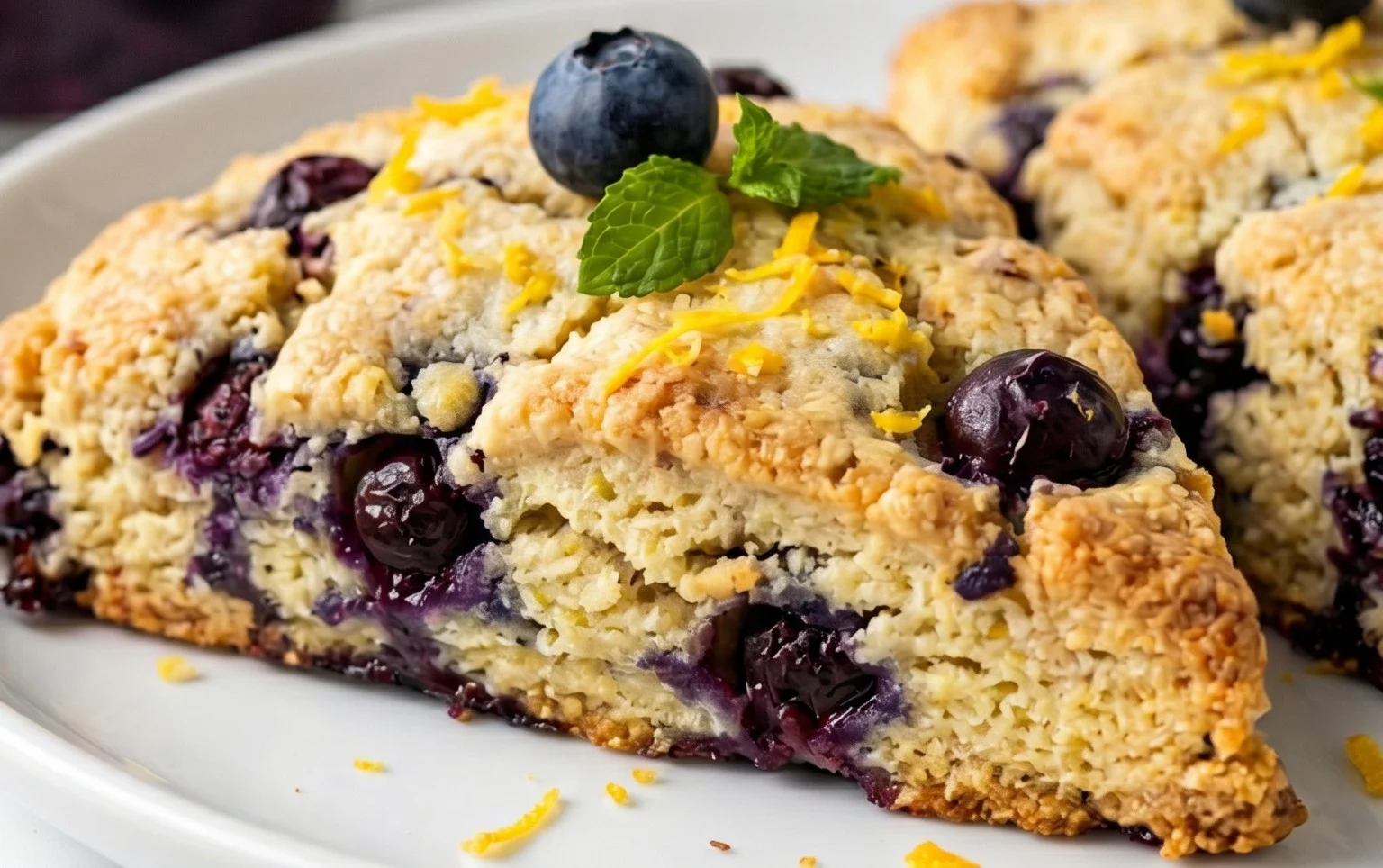 Almond Flour Lemon Blueberry Scones
