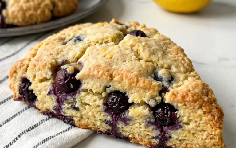 Almond Flour Lemon Blueberry Scones