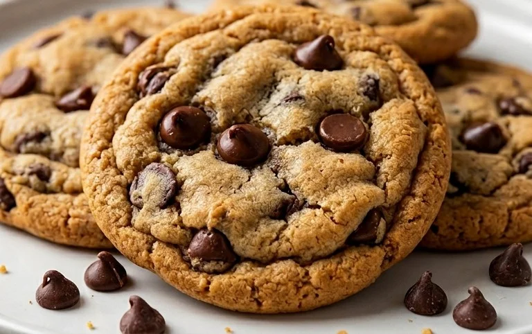 Crispy and Chewy Chocolate Chip Cookies