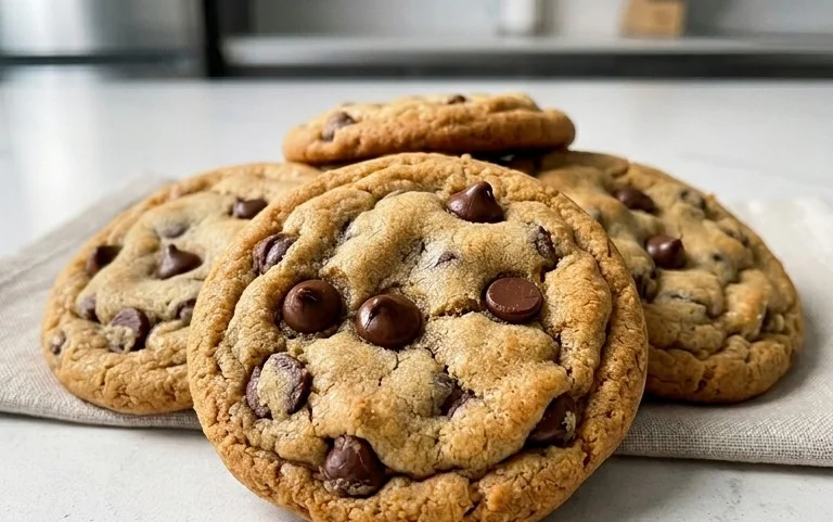 Crispy and Chewy Chocolate Chip Cookies