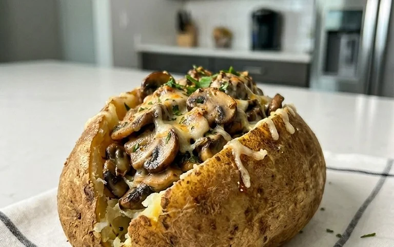 The Ultimate Stuffed Baked Potatoes with Mushrooms