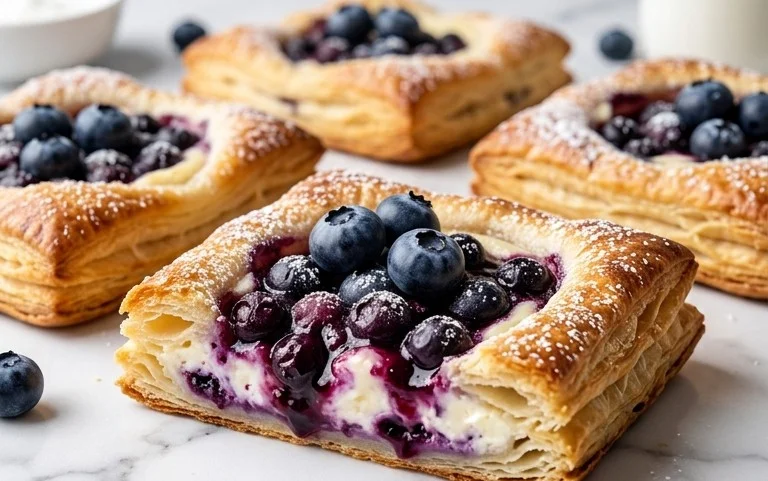 Blueberry Cream Cheese Puff Pastry