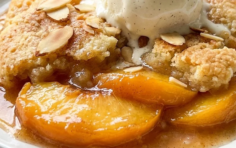 The Easiest Southern Peach Cobbler