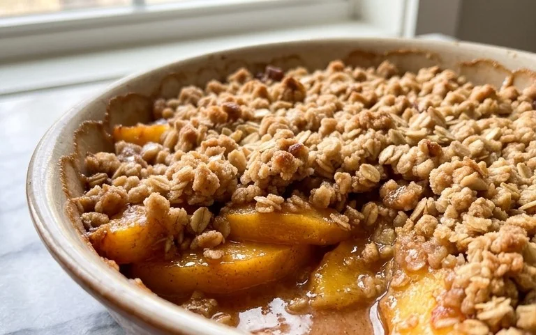 Fresh Peach Crisp Recipe