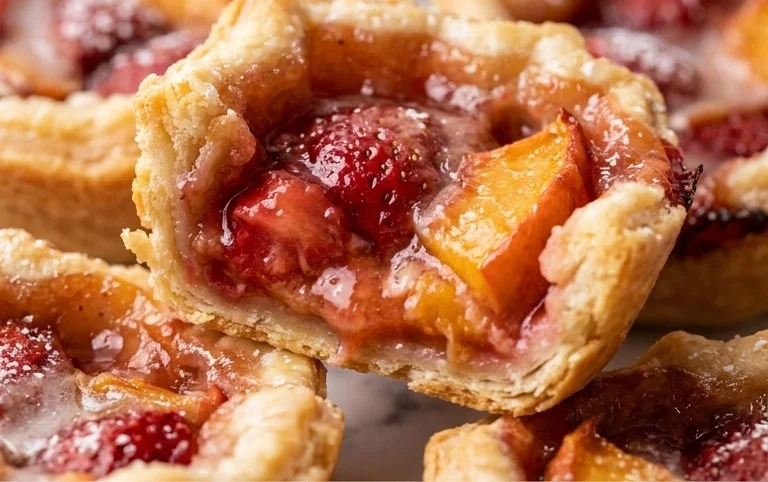 Strawberry Peach Pie Bites