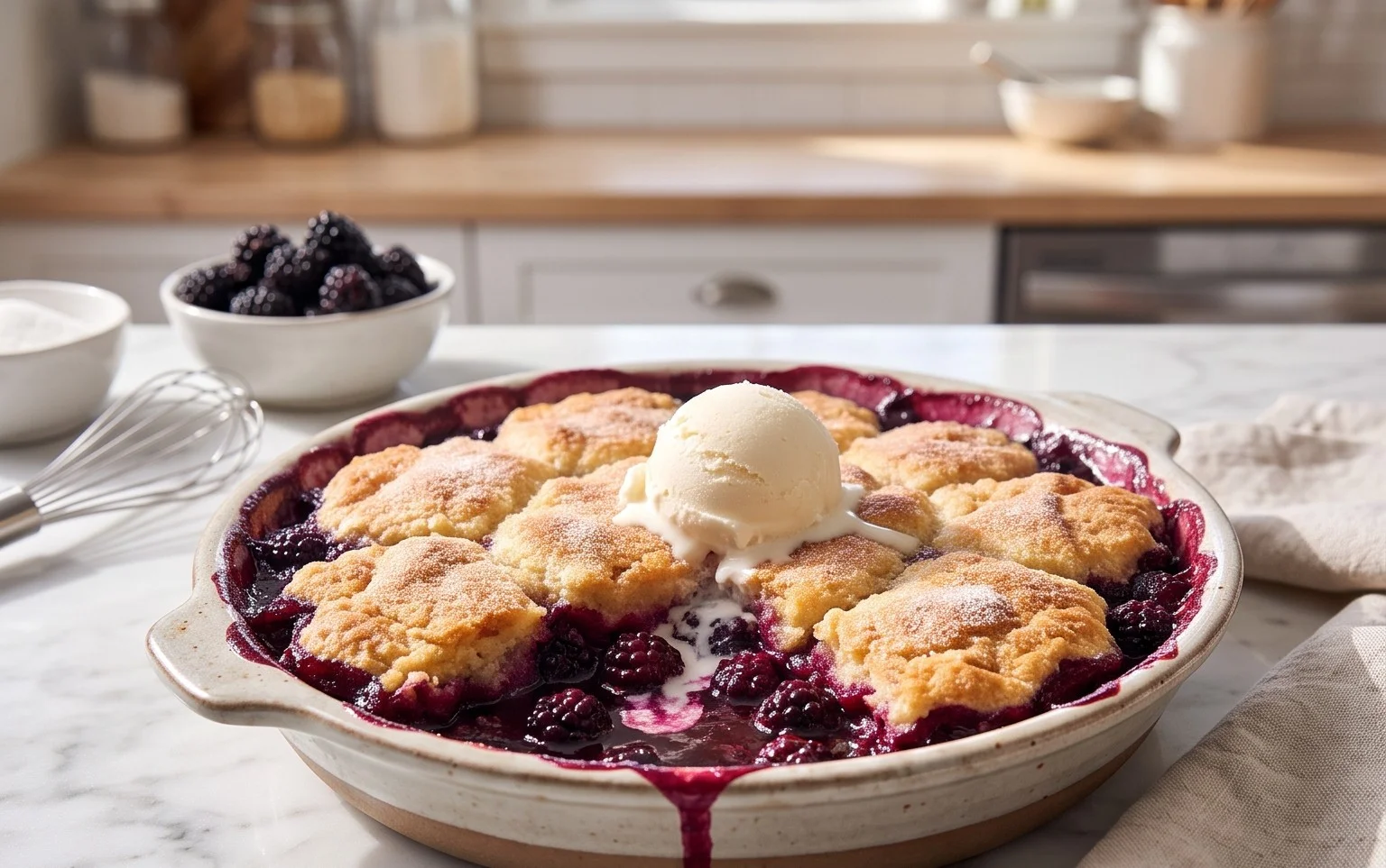 The Pioneer Women's Blackberry Cobbler