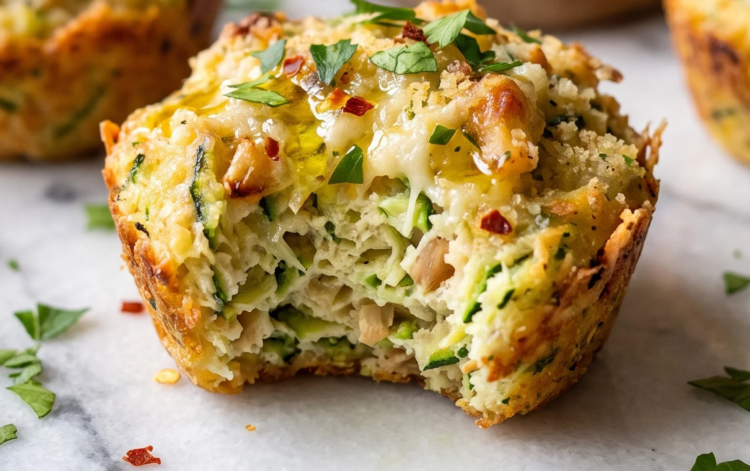 Zucchini Garlic Bites