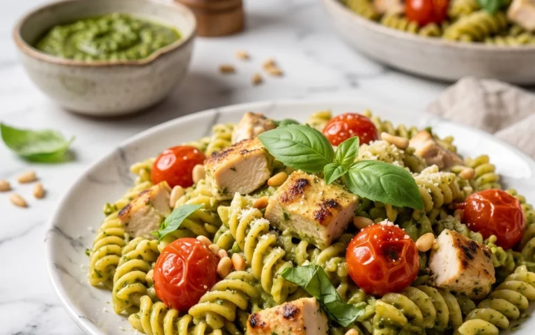 Creamy Chicken Pesto Pasta