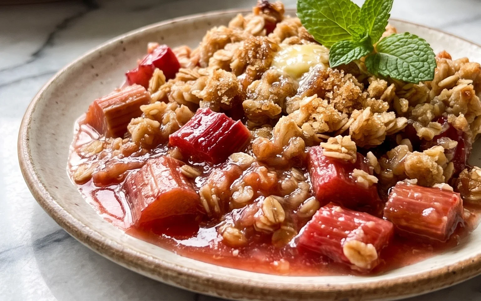 Easy Rhubarb Crisp