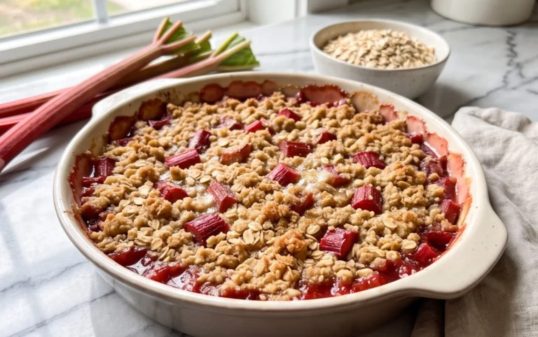 Easy Rhubarb Crisp