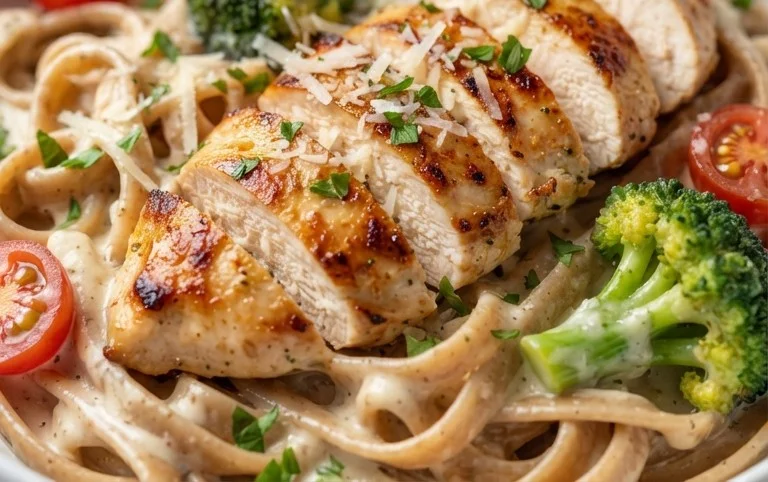 Low Calorie Chicken Alfredo
