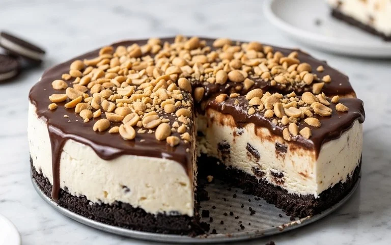 Buster Bar Ice Cream Cake