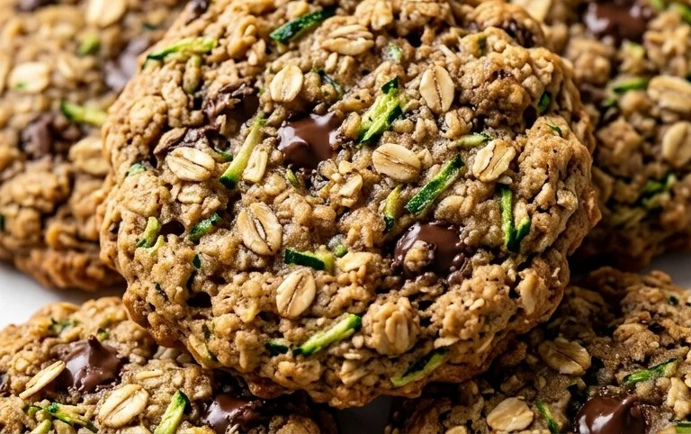 Healthy Zucchini Oatmeal Cookies