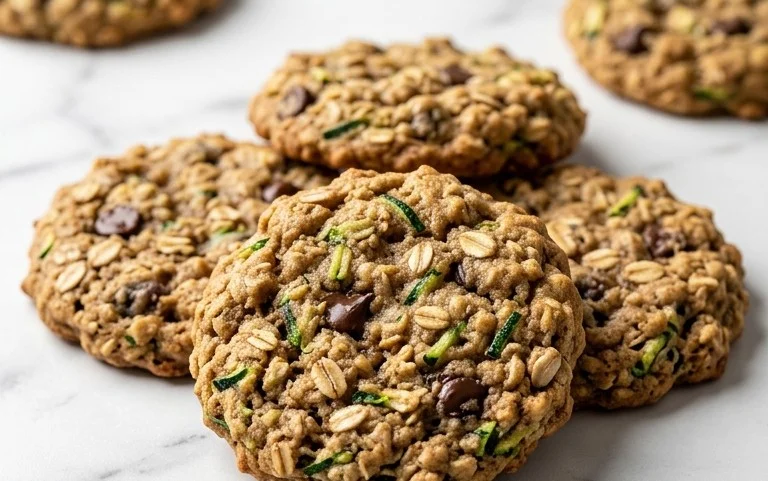 Healthy Zucchini Oatmeal Cookies