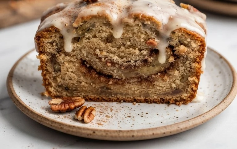 Cinnamon Roll Banana Bread