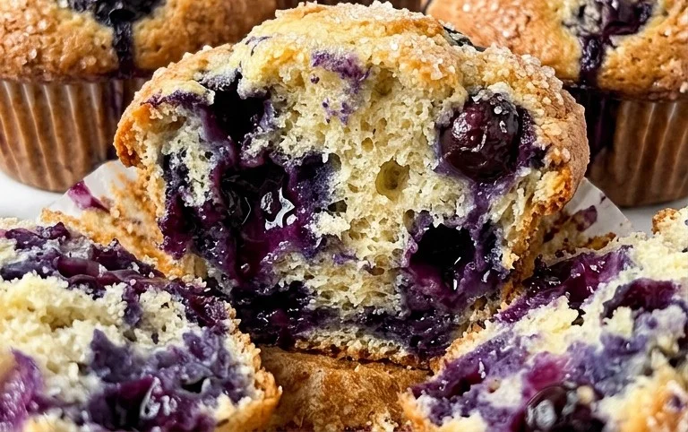 Homemade Blueberry Muffins