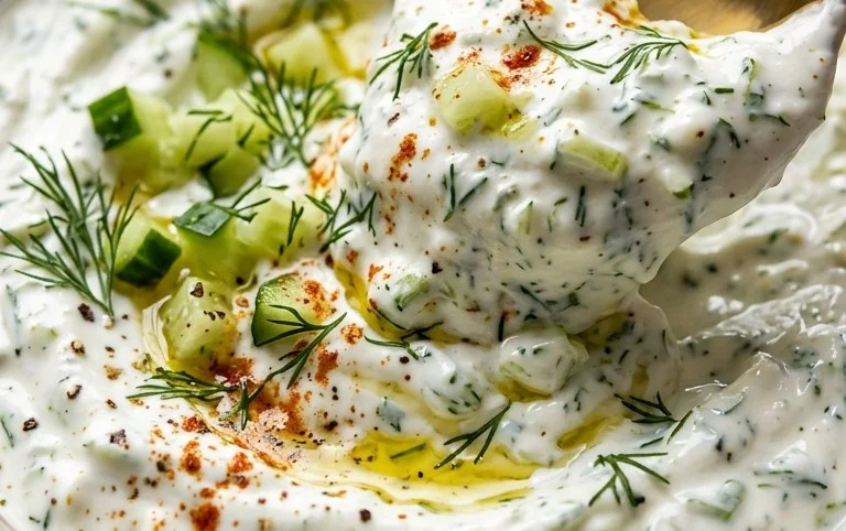 Cucumber Dip with Sour Cream and Dill