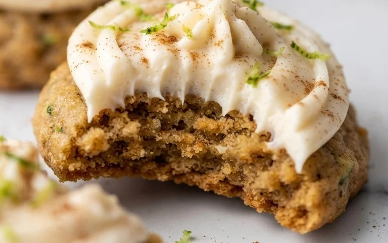 Zucchini Cookies with Cream Cheese Frosting