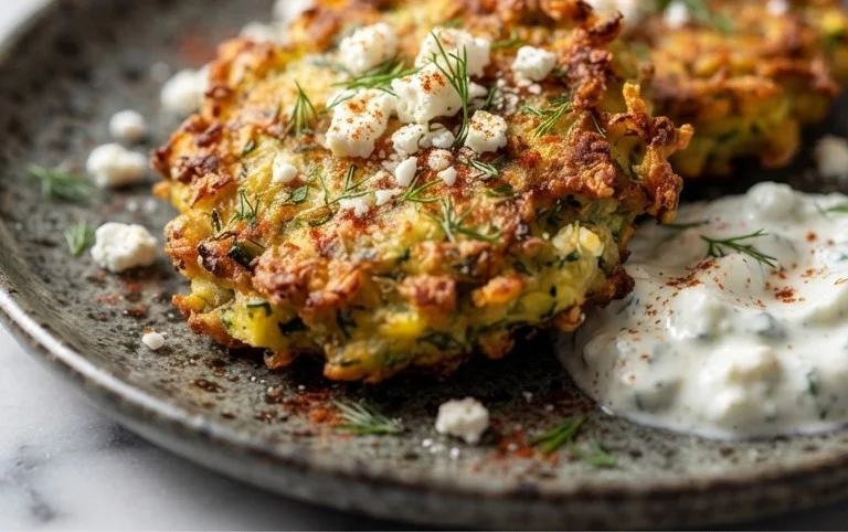 Kolokithokeftedes (Greek Zucchini Fritters)
